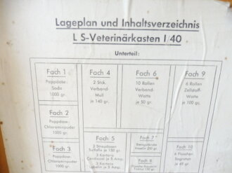 Luftschutz Veterinärkasten 40, Originallack,...