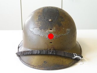 Luftschutz Stahlhelm aus französischem Beutehelm 2....