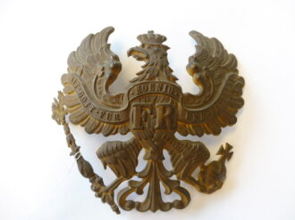 Preussen, Emblem für eine Pickelhaube für Mannschaften, angelaufenes Stück