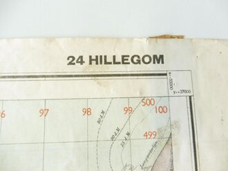 Topografische Karte der Niederlande - Hillegom, Maße 46 x 61 cm, beidseitig bedruckt