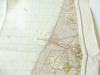 Topografische Karte der Niederlande - Hillegom, Maße 46 x 61 cm, beidseitig bedruckt