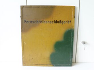 Gehäusedeckel zum Fernschreibanschlussgerät der Wehrmacht, Originallack