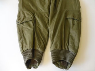 U.S. Army Air Forces WWII, Trousers Flying Type A-II, good condition, all zippers work fine, Bundweite 74