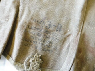 U.S. Army 1942 dated, named pair of Gaiters M-38, OD