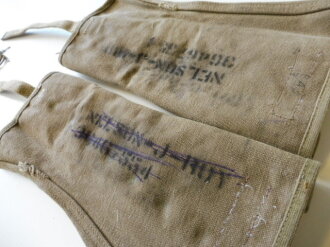 U.S. Army 1942 dated, named pair of Gaiters M-38, OD