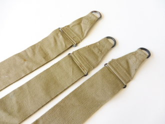 U.S. Army WWII, 3 x general purpose (mussette bag) strap