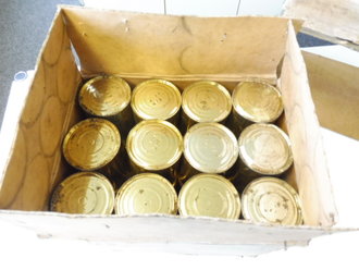 U.S. 9/1944 dated Original box with 24 cans " Corn Cream Style" First time opened since WWII. You will receive the 24 cans with the box exactly as pictured