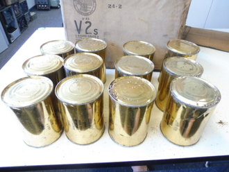 U.S. 9/1944 dated Original box with 24 cans " Corn Cream Style" First time opened since WWII. You will receive the 24 cans with the box exactly as pictured