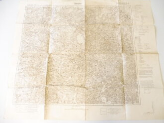 Deutsche Heereskarte Rokiškis - Litauen, Maße 67 x 80 cm