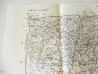 Deutsche Heereskarte Valdobbiadene - Italien, Maße 44 x 50 cm