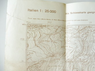 Deutsche Heereskarte Lostallo - Italien, Maße 45 x 50 cm