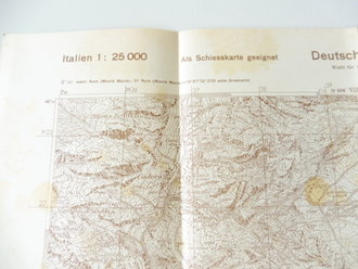 Deutsche Heereskarte Verceia - Italien, Maße 45 x 50 cm
