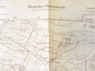 Deutsche Heereskarte Piacenza - Italien, Maße 45 x...