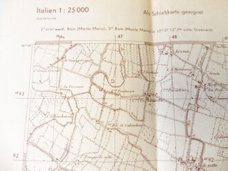 Deutsche Heereskarte Piacenza - Italien, Maße 45 x 50 cm