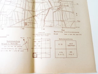 Deutsche Heereskarte Sarmato - Italien, Maße 45 x 50 cm