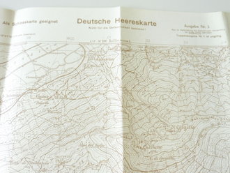 Deutsche Heereskarte Monte Garzirola - Italien, Maße 45 x 50 cm