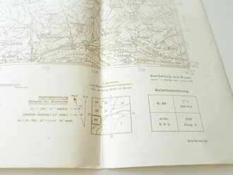 Deutsche Heereskarte Monte Garzirola - Italien, Maße 45 x 50 cm