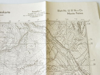 Deutsche Heereskarte Monte Pelmo - Italien, Maße 45 x 50 cm