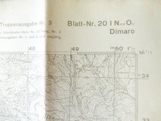 Deutsche Heereskarte Dimaro - Italien, Maße 45 x 50 cm