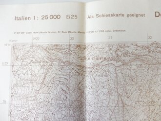 Deutsche Heereskarte Scopa - Italien, Maße 45 x 50 cm