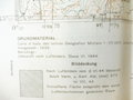 Deutsche Heereskarte Montescudo - Italien, Maße 46 x 49 cm, Rückseite bedruckt