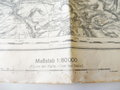 1. Weltkrieg, Militärkarte Verdun SO - Frankreich, Maße 35 x 45 cm
