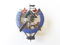 Emailliertes Abzeichen " Verein ehemaliger 5er Dragoner Frankfurt/ M " Höhe 42mm