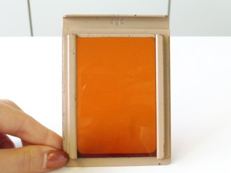 Vorsatzscheibe orange zur Einheitslaterne Stahl, Originallack