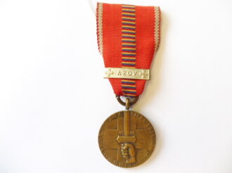 Rumänien Medaille Kreuzzug gegen den Kommunismus 1941 mit Spange "AZOV"