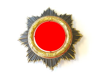 Deutsches Kreuz in Gold, Hersteller 134 Otto Klein, Hanau.  Sehr guter Zustand, die Emaille mit nur wenigen, minimalen Kratzern