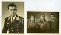 Ritterkreuzträger der Luftwaffe Kurt Ebener, Angehöriger des Jagdgeschwader Udet. 7 Privatfotos, davon 3 Studioaufnahmen im Postkartenformat mit Ritterkreuz