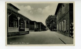 Altes Lager Königsbrück i.Sa, gelaufene Ansichtskarte