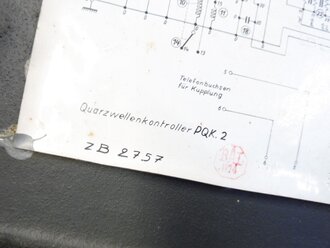 Luftwaffe Quartz Frequenz Prüfgerät PQK2  , Anforderungszeichen Fl 26816, Wellenmesser zur Eichung des Flugfunkgeräte FuG X. Originallack, Funktion nicht geprüft