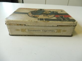 Kaiserreich Cigarettendose Blech " Constantin Kaiserpreis" Breite 15cm