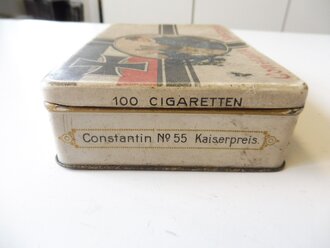 Kaiserreich Cigarettendose Blech " Constantin Kaiserpreis" Breite 15cm