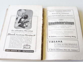 " Kriegstierseuchen und Ihre Bekämpfung" 1941, 352 Seiten, Einband lose