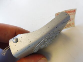 HJ Koppelschloss Eisen lackiert, ungebrauchtes Stück mit RZM Etikett