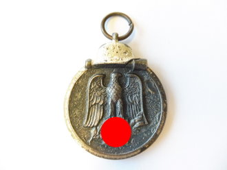 Medaille Winterschlacht im Osten , im Bandring Hersteller 100 Rudolf Wächtler & Lange, Mittweida markiert