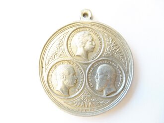 Medaille " Erinnerung an die Kaiserparade und Manöver 1899" Aluminium, Durchmesser 38mm