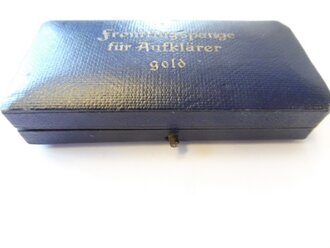 Etui zur Frontflugspange für Aufklärer gold