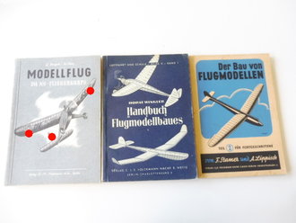 Modellflug / Flugmodellbau 2. Weltkrieg, 3 Bücher in gutem Zustand