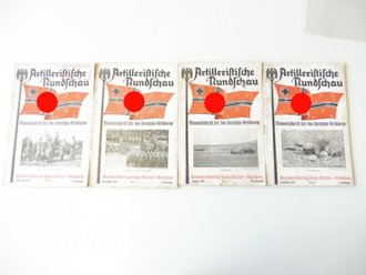 Artilleristische Rundschau, 4 Ausgaben der Monatsschrift...