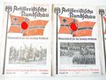 Artilleristische Rundschau, 4 Ausgaben der Monatsschrift für die Deutsche Artillerie, jeweils angeschmutzt