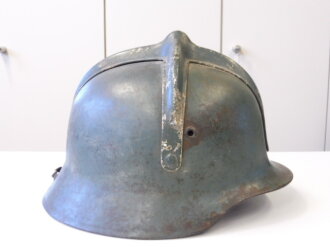 Ungarn 2.Weltkrieg, Stahlhelm Luftschutz oder Feuerwehr. Originallack