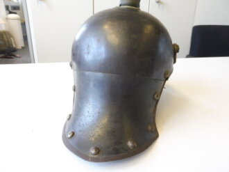 Preussen, feldgrauer Helm für Jäger zu Pferd, Hersteller Weissenburger Cannstadt