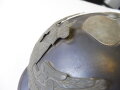 Preussen, feldgrauer Helm für Jäger zu Pferd, Hersteller Weissenburger Cannstadt