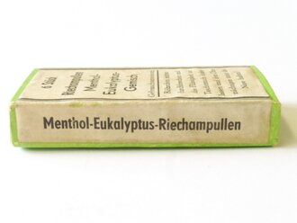 Pack  Riechampullen datiert 1938, gehört in den Verbandkasten