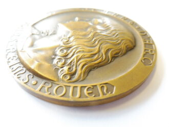 Frankreich, bronzene Medaille "Jeanne DÀrc Orleans, Reims, Rouen" Durchmesser 60mm