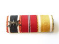 Bandspange Kriegsverdienstkreuz 2.Klasse m.S. / Medaille Winterschlacht im Osten / Schutzwallehrenzeichen, 46mm Breite. 1 neuwertiges Stück  , aus altem Bestand