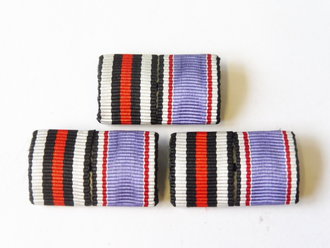 Bandspange Ehrenkreuz für Kriegsteilnehmer / Luftschutzehrenzeichen 31mm, 1 neuwertiges Stück aus altem Bestand